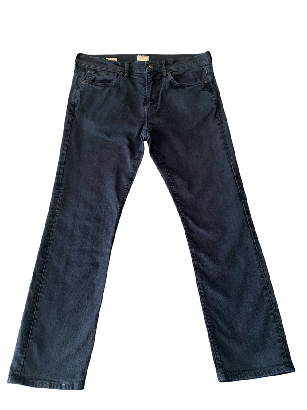 J. Crew Men’s 484 Slim Stretch, Preppy Jeans Navy Blue 34x30 (Actual 35x29)